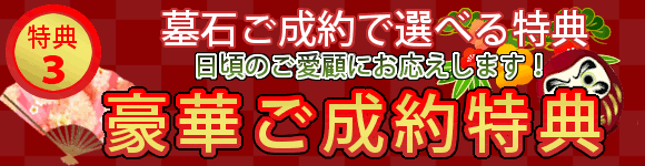 選べる豪華ご成約特典